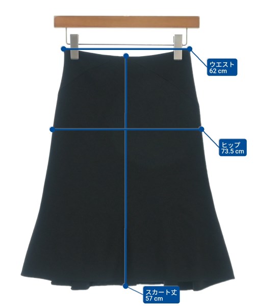 ALAIA（アライア）ひざ丈スカート 黒 サイズ:-(S位) レディース/2200691070209