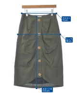 VERONIQUE LEROY（－）ロング・マキシ丈スカート カーキ サイズ:38(S位) レディース/2200659046062