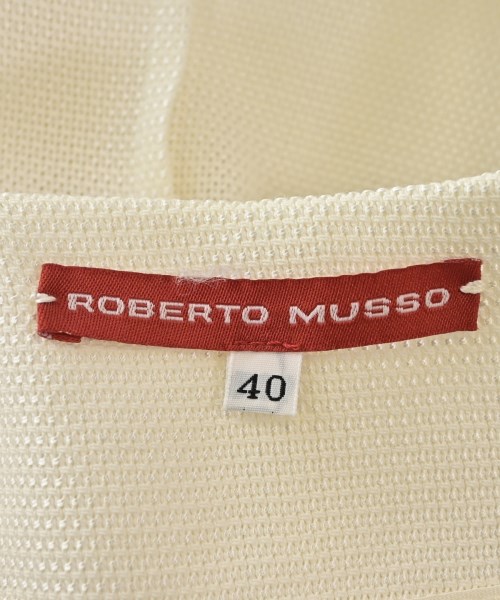 ROBERTO MUSSO（ロベルト　ムッソ）ノーカラージャケット 白 サイズ:40(M位) レディース/2200705133036