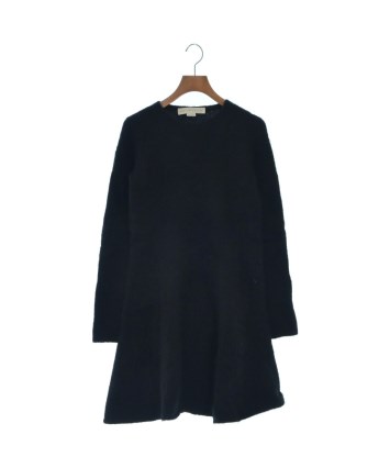 ステラマッカートニー 良品 Vネック ラナウール Aライン ワンピース ブラック STELLA McCARTNEY（ステラマッカートニー）ワンピース 黒 サイズ