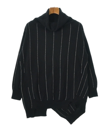 ステラマッカートニー　デニムジャケット　ニット切替　ケーブル　Lサイズ　銀ボタン STELLA McCARTNEY（ステラマッカートニー）ニット・セーター 黒