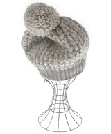 STELLA McCARTNEY（ステラマッカートニー）ニットキャップ・ビーニー グレー サイズ:- レディース/2200616626122