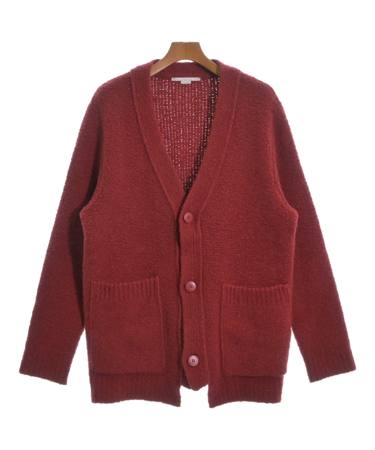 STELLA McCARTNEY ステラマッカートニー カーディガン XS 赤 【古着】【中古】【送料無料】 STELLA McCARTNEY（ステラマッカートニー）カーディガン 赤 サイズ:XS