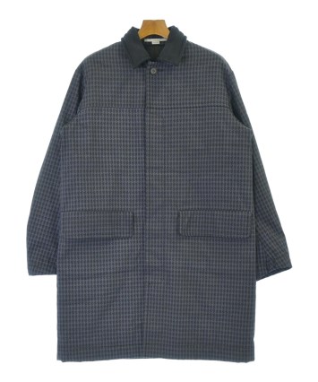 Jennie28さま専用ステラマッカートニー　チェックコート STELLA McCARTNEY（ステラマッカートニー）ステンカラーコート 紺