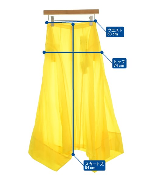 STELLA McCARTNEY（ステラマッカートニー）ロング・マキシ丈スカート 黄 サイズ:36(XS位) レディース/2200631233190