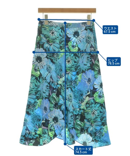 STELLA McCARTNEY（ステラマッカートニー）ロング・マキシ丈スカート 青 サイズ:36(XS位) レディース/2200631233510