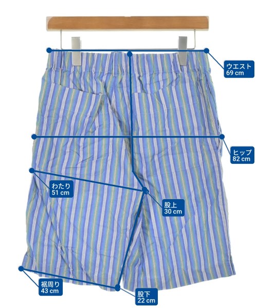 STELLA McCARTNEY（ステラマッカートニー）ショートパンツ 青 サイズ:44(S位) メンズ/2200614045659