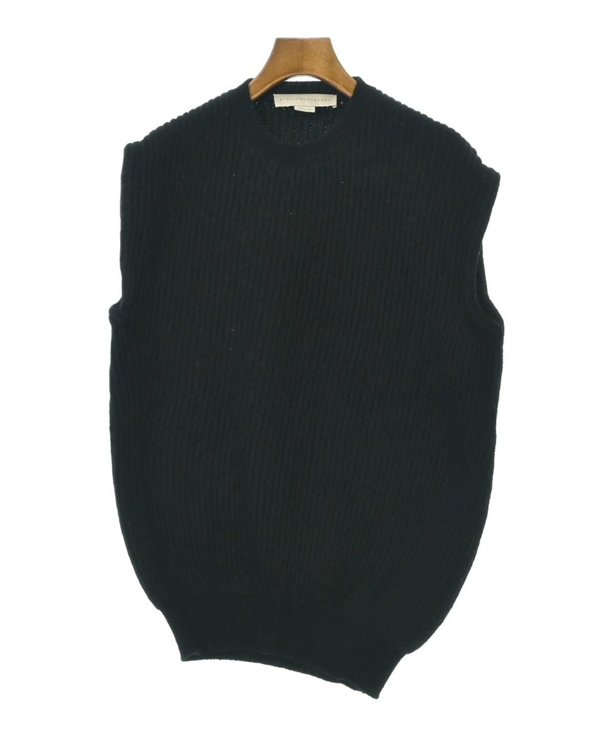  Stella Mccartny ウールブラック ベスト STELLA McCARTNEY（ステラマッカートニー）ベスト 黒 サイズ:36(XS位