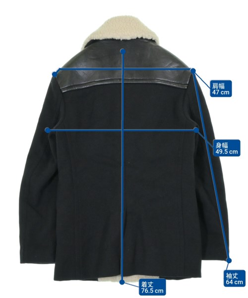 STELLA McCARTNEY（ステラマッカートニー）チェスターコート 黒 サイズ:44(S位) メンズ/2200655894018