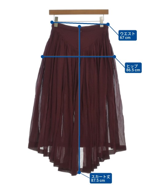 STELLA McCARTNEY（ステラマッカートニー）ロング・マキシ丈スカート 赤 サイズ:36(XS位) レディース/2200656288021