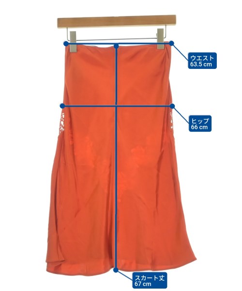 STELLA McCARTNEY（ステラマッカートニー）ロング・マキシ丈スカート オレンジ サイズ:34(XXS位) レディース/2200657669638