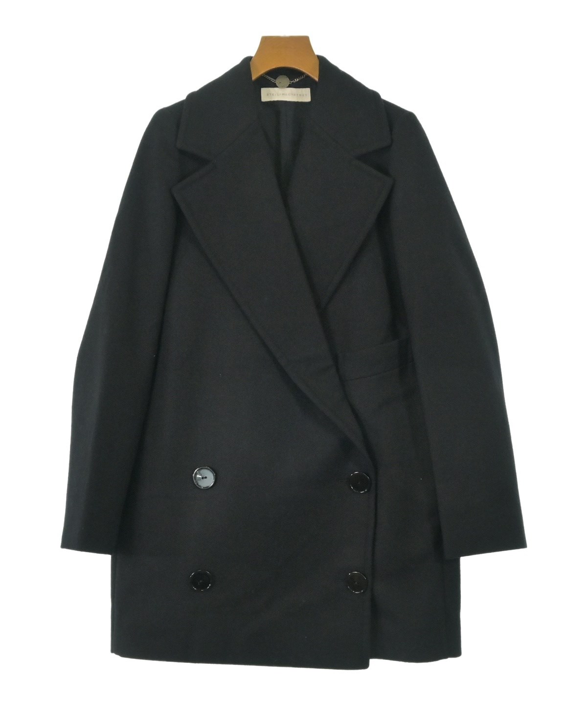 STELLA McCARTNEY（ステラマッカートニー）チェスターコート 黒 サイズ