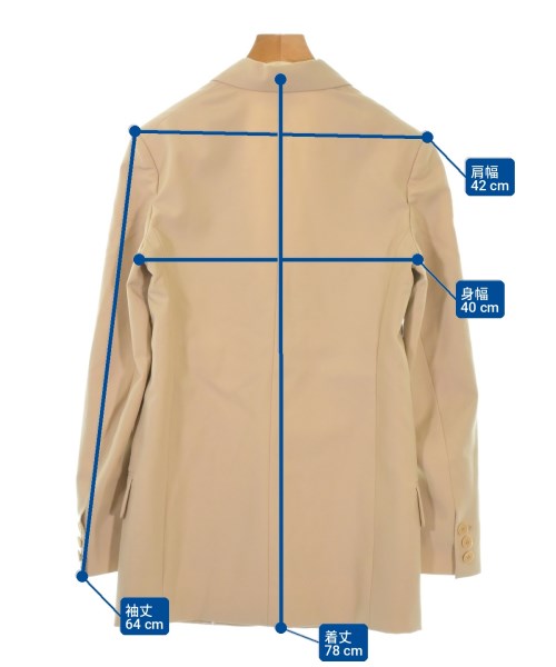 STELLA McCARTNEY（ステラマッカートニー）テーラードジャケット ベージュ サイズ:34(XXS位) レディース/2200713808018