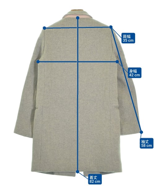 STELLA McCARTNEY（ステラマッカートニー）チェスターコート グレー サイズ:34(XXS位) レディース/2200649237364