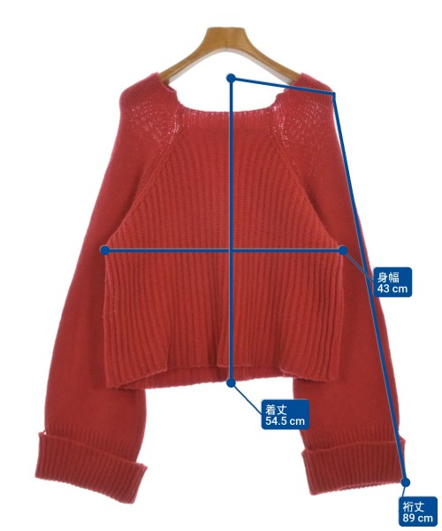 STELLA McCARTNEY（ステラマッカートニー）ニット・セーター 赤 サイズ:38(S位) レディース/2200665818509