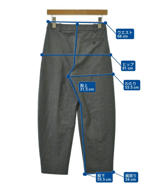 STELLA McCARTNEY（ステラマッカートニー）スラックス グレー サイズ:34(XXS位) レディース/2200715486139