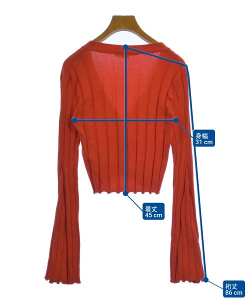 STELLA McCARTNEY（ステラマッカートニー）カーディガン オレンジ サイズ:36(XS位) レディース/2200724747085