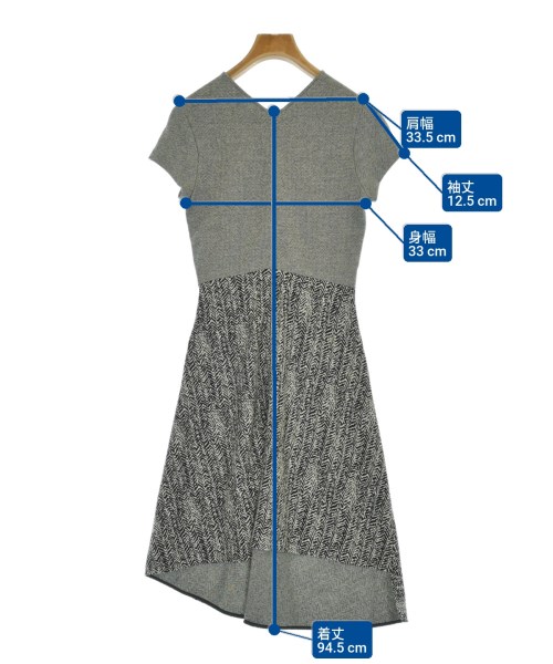 STELLA McCARTNEY（ステラマッカートニー）ワンピース グレー サイズ:36(XS位) レディース/2200685695029