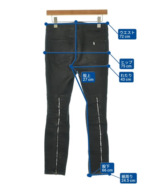 STELLA McCARTNEY（ステラマッカートニー）デニムパンツ 黒 サイズ:25(S位) レディース/2200687313075