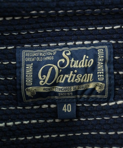 STUDIO D'ARTISAN（ステュディオダルチザン）カジュアルシャツ 紺 サイズ:40(L位) メンズ/2200614886108