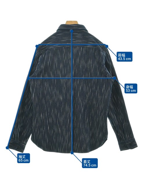 STUDIO D'ARTISAN（ステュディオダルチザン）カジュアルシャツ 紺 サイズ:40(L位) メンズ/2200614886108