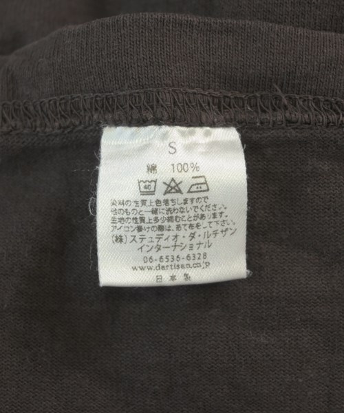 STUDIO D'ARTISAN（ステュディオダルチザン）Tシャツ・カットソー 茶 サイズ:S メンズ/2200707936017