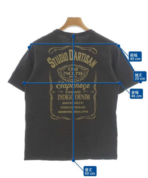 STUDIO D'ARTISAN（ステュディオダルチザン）Tシャツ・カットソー 茶 サイズ:S メンズ/2200707936017