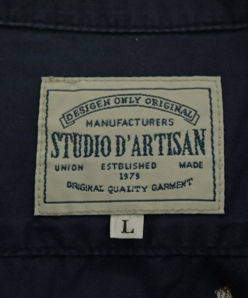 STUDIO D'ARTISAN（ステュディオダルチザン）カジュアルシャツ 紺 サイズ:L メンズ/2200714090146