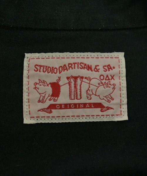 STUDIO D'ARTISAN（ステュディオダルチザン）カジュアルシャツ 黒 サイズ:M メンズ/2200714090153