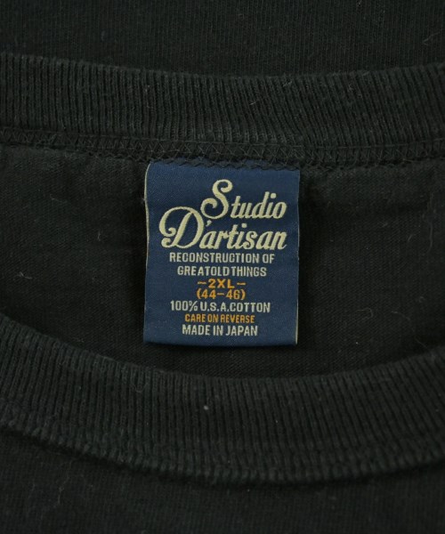 STUDIO D'ARTISAN（ステュディオダルチザン）Tシャツ・カットソー 黒 サイズ:2XL メンズ/2200704862050