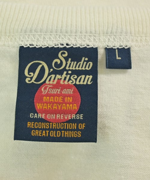 STUDIO D'ARTISAN（ステュディオダルチザン）Tシャツ・カットソー 白 サイズ:L メンズ/2200678351062