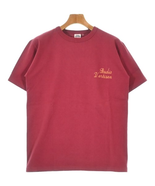 STUDIO D'ARTISAN(ステュディオダルチザン)Tシャツ・カットソー 赤 サイズ:L/2200678351123