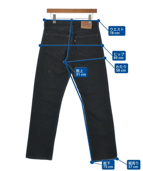 Levi's（リーバイス）デニムパンツ 黒 サイズ:31(M位) メンズ/2200635209023