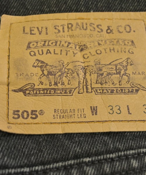 Levi's（リーバイス）デニムパンツ 黒 サイズ:33(L位) メンズ/2200641190025