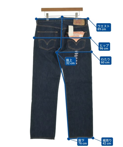 Levi's（リーバイス）デニムパンツ 紺 サイズ:34(XL位) メンズ