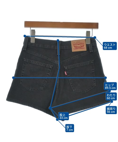 Levi's（リーバイス）ショートパンツ 黒 サイズ:26(M位) レディース/2200635401038