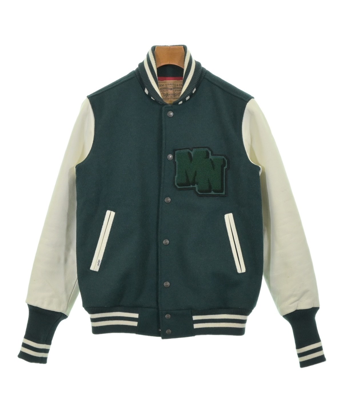 Levi Strauss & Co. スタジャン 緑 Levi's（リーバイス）スタジャン 緑 サイズ:S メンズ
