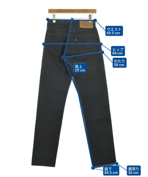 Levi's（リーバイス）デニムパンツ 黒 サイズ:29(S位) メンズ/2200621651027