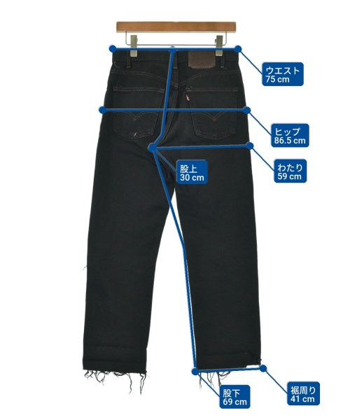Levi's（リーバイス）デニムパンツ 黒 サイズ:30(M位) メンズ/2200624739074