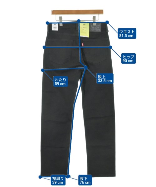 Levi's（リーバイス）デニムパンツ 黒 サイズ:32(L位) メンズ/2200618205066