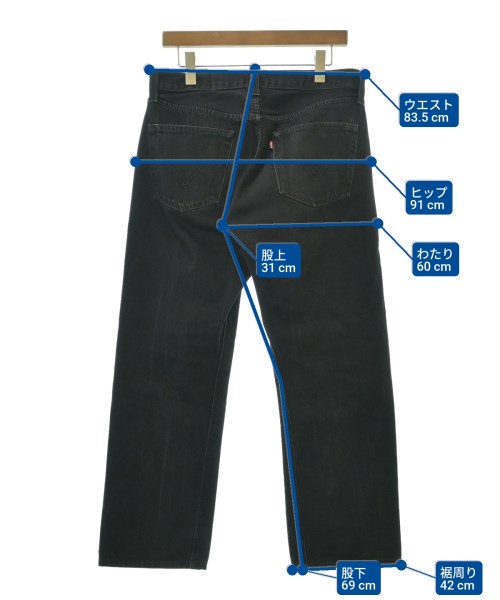 Levi's（リーバイス）デニムパンツ 黒 サイズ:34(XL位) メンズ/2200627905025