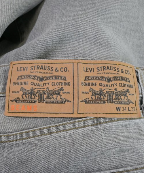 Levi's（リーバイス）デニムパンツ グレー サイズ:34(XL位) メンズ/2200632005154