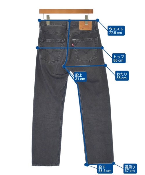 Levi's（リーバイス）デニムパンツ 黒 サイズ:29(S位) メンズ/2200610286056