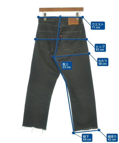 Levi's（リーバイス）デニムパンツ 黒 サイズ:28(L位) レディース/2200609201015