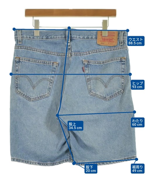 Levi's（リーバイス）ショートパンツ 青 サイズ:34(XL位) メンズ/2200615206035