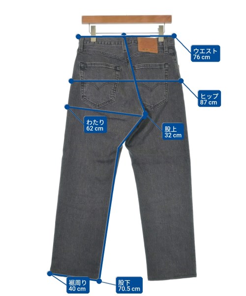 Levi's（リーバイス）デニムパンツ 黒 サイズ:31(M位) メンズ/2200617782087