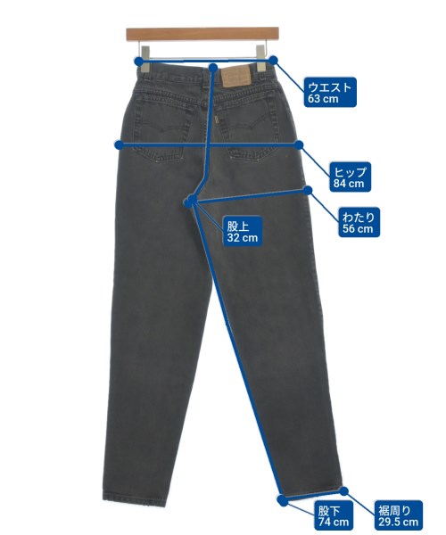 Levi's（リーバイス）デニムパンツ 黒 サイズ:-(S位) レディース/2200617948025