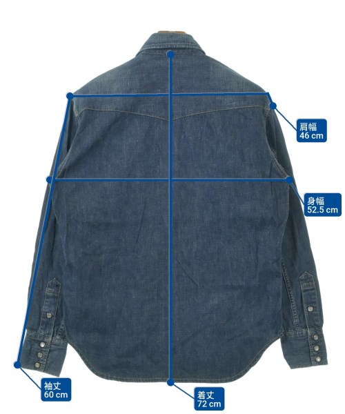 Levi's（リーバイス）カジュアルシャツ 青 サイズ:M メンズ/2200618365012