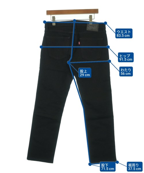 Levi's（リーバイス）デニムパンツ 黒 サイズ:32(L位) メンズ/2200618472260