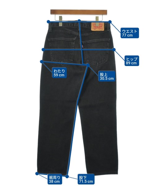 Levi's（リーバイス）デニムパンツ 黒 サイズ:30(M位) メンズ/2200604827043